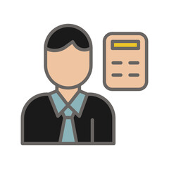 Accountant Vector Icon