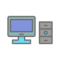 Computer Vector Icon