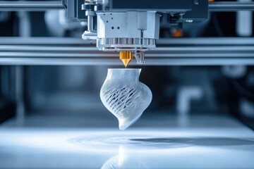 3D Printer Creates Complex Mechanical Object with Precision and Technological Sophistication