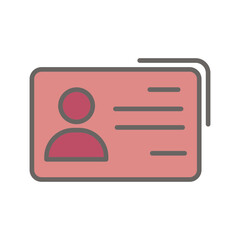 Business Card Vector Icon