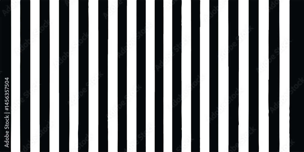 Aufkleber Black and white striped background. White color and black color background with lines. traditional vertical striped background texture