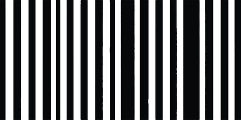 Black color and white color background with lines. Vertical black lines as if they were a barcode as a background. Vertical black and white striped pattern creating a modern abstract design 