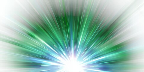 Fototapeta premium Abstract Green Blue Light Rays Burst Background Design Perfect for website banners and presentations