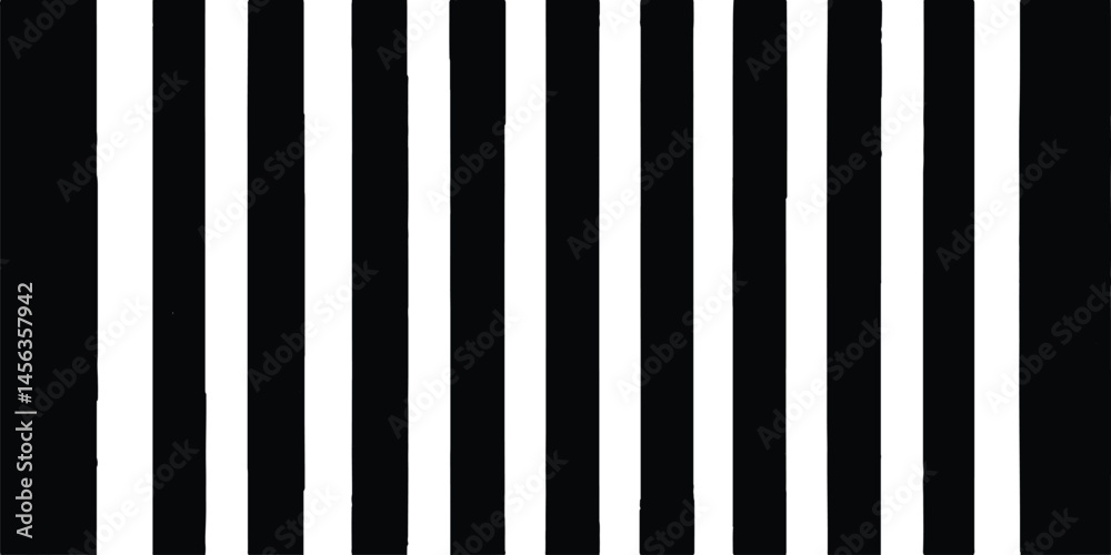 Poster Black color and white color background with lines. Vertical black lines as if they were a barcode as a background. Vertical black and white striped pattern creating a modern abstract design 