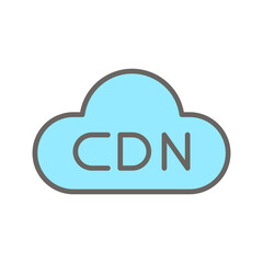 Content Delivery Network Vector Icon