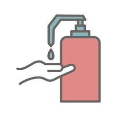 Hand sanitizer Vector Icon