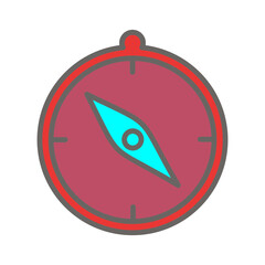 Fototapeta premium Compass Vector Icon