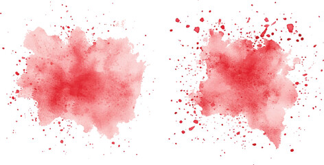 Abstract red watercolor splash on white background.
Vector red watercolor brush strokes isolated on a white background. Red paint splashes on white, red ink splashes, abstract red watercolor splash