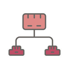 Obraz premium Ethernet Switch Vector Icon
