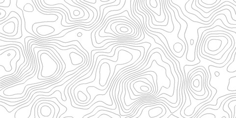 Abstract Topographic map background with wave line, topographic wavy pattern design, geographic mountain relief diagram line paper texture Imitation of a geographical map.