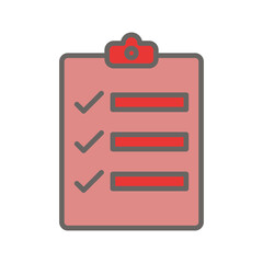Clipboard Checklist Vector Icon
