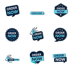 order now lebel tag blue and cyancolor