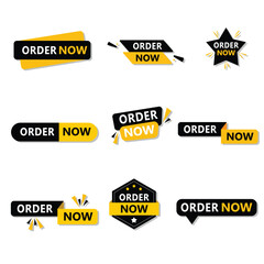 order now lebel tag black  and yellowcolor