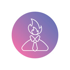 Burnout Prevention vector icons stock illustration