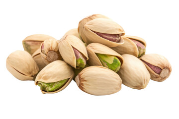 Unbleached Pistachio Nuts: A Collection of Fresh, Natural, and Delicious Green Pistachios Ready for on transparent background
