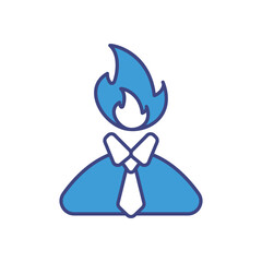 Burnout Prevention vector icons stock illustration