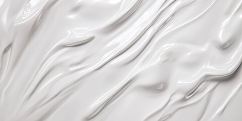 Obraz premium Elegant abstract background featuring smooth white and grey fluid waves, perfect for clean, modern, and sophisticated designs.