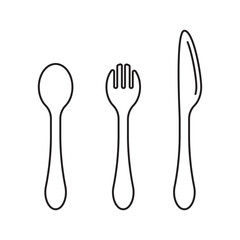 Cutlery and accessories line icons set. Spoon, knife and fork linear icons isolated on transparent background. Kitchenware and tableware line icons.
Editable stroke.