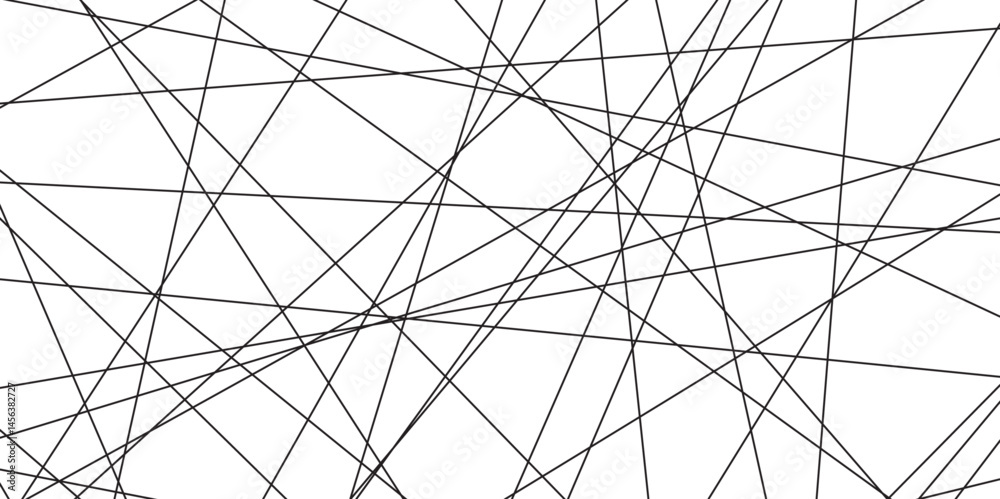 Leinwandbilder Abstract black lines with white background. Creative and geometric shape with luxury pattern and paper texture design. abstract background with stripes for website design Technology background.	