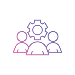 Team Support vector icons stock illustration