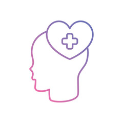 Mental Health Support vector icons stock illustration