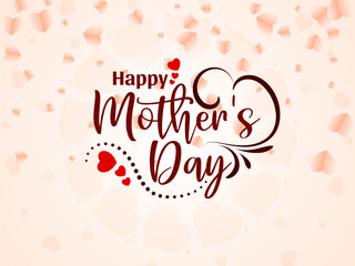 Happy Mother's Day celebration text design background