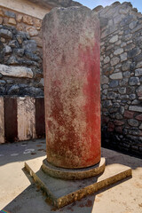 Historic architectural details of Knossos Palace