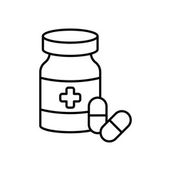 Medication vector icons stock illustration