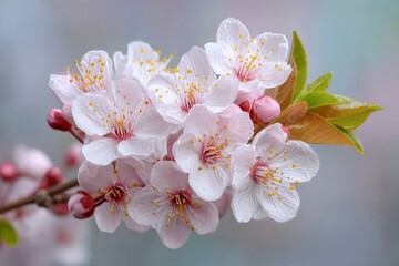 Cherry Blossom Flower, Petals, Twig