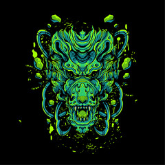 green animal creature artwork illustration
