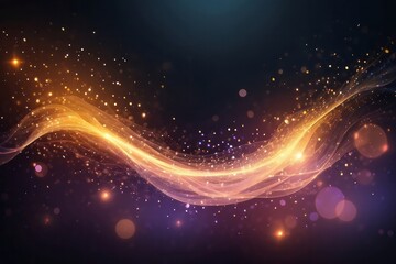 Obraz premium Magic background particle effect, simple background motion graphic