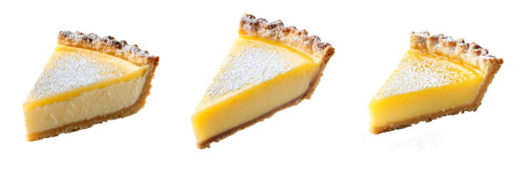 Delicious lemon pie slices