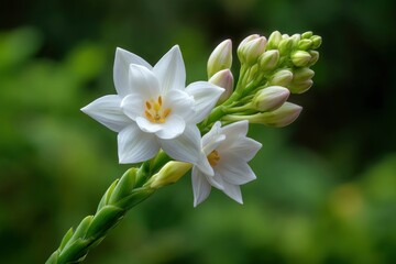 Obraz premium White Flower Blossom and Buds