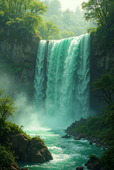 waterfall in thailand