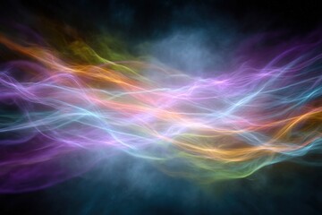 Fototapeta premium Abstract Flowing Wave of Light and Color