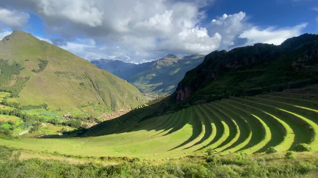 Pisac is a Peruvian town in the Sacred Valley of the Incas. It is situated on the Urubamba River.