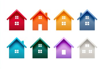 Colorful Houses Illustration