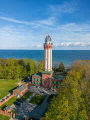 Lighthouse on the Baltic Sea in Niechorze