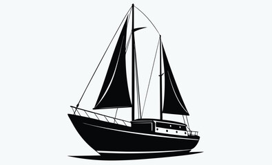 Ship wheel silhouette, Ship steering wheel, Boat steering wheels icon black silhouette, outline vector illustration