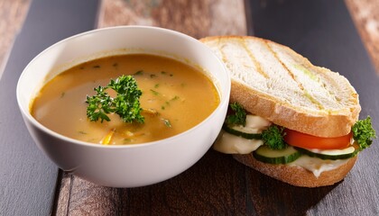 soup and sandwich