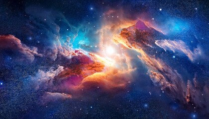 Fototapeta premium phantasy vast galaxy abstract space nebula cosmos art illustration