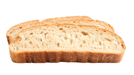 Fresh Slice of Bread Isolated on White Background for Bakery Advertisement