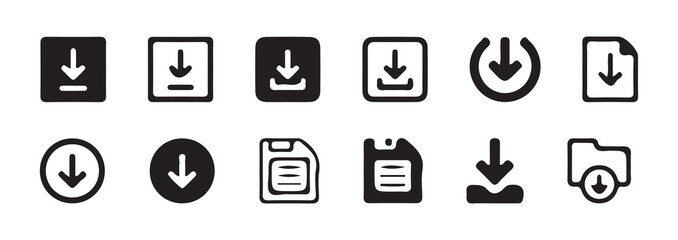 PDF file format icon, Download icon. vector illustration Eps 10