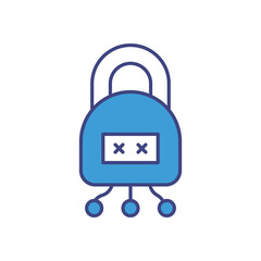 Digital Padlock Supplier vector icons stock illustration