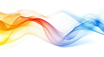 Abstract colorful flowing lines