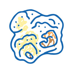 popcorn hot icon doodle illustration