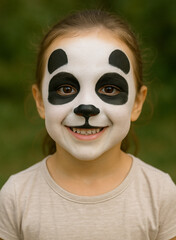 Panda Face Paint Smiles