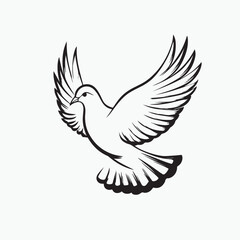 dove of peace vector