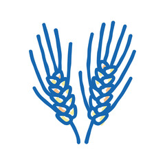 semolina plant healthy icon doodle illustration
