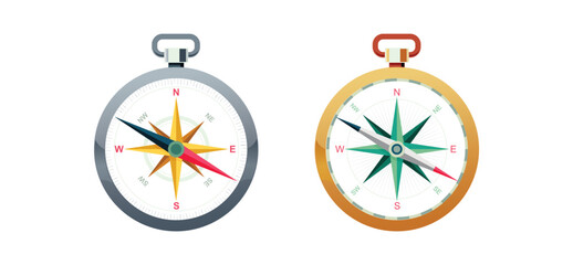 Set Various vintage marine compasses 